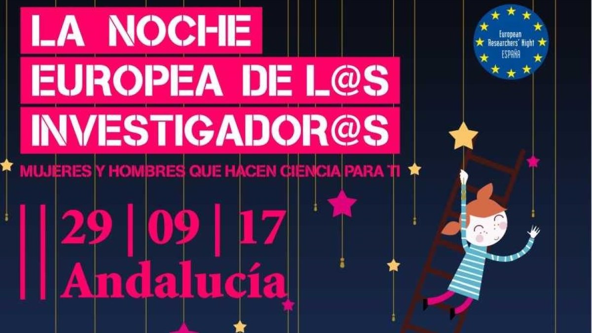 Cartel de la Noche Europea de los Investigadores.
