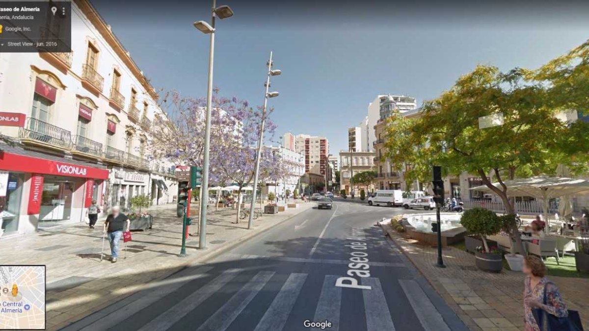 Imagen del centro de la ciudad sacada de Google Maps.