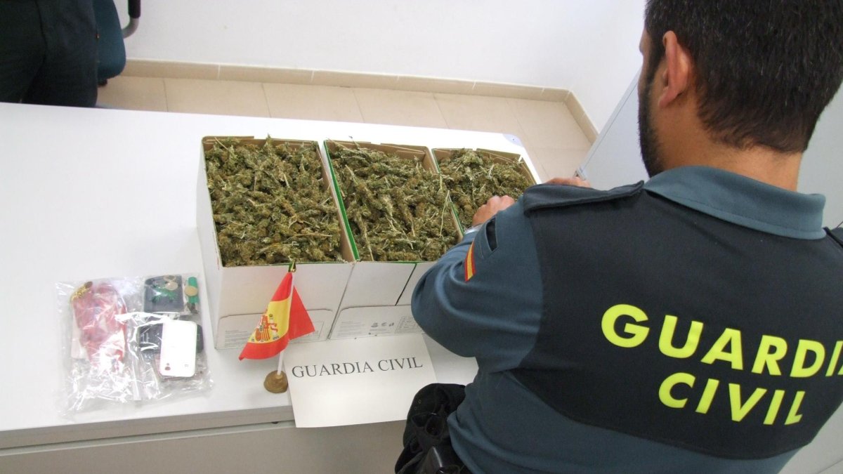 Incautación de un alijo de marihuana anterior.