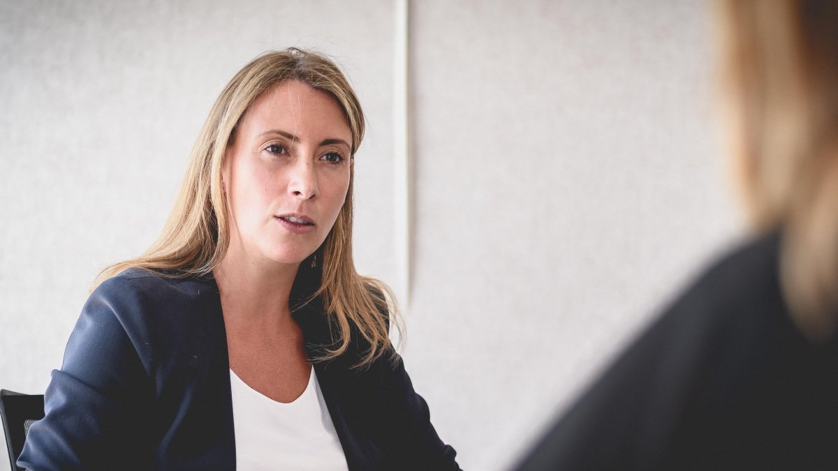 Pilar Martínez Cosentino durante un momento de la entrevista con La Voz, que tuvo lugar en Almería capital.