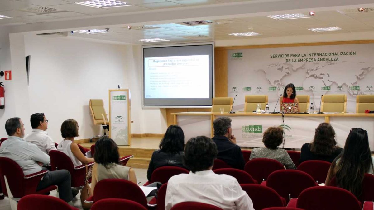 Imagen de la jornada formativa a empresas organizada por Extenda en Sevilla.