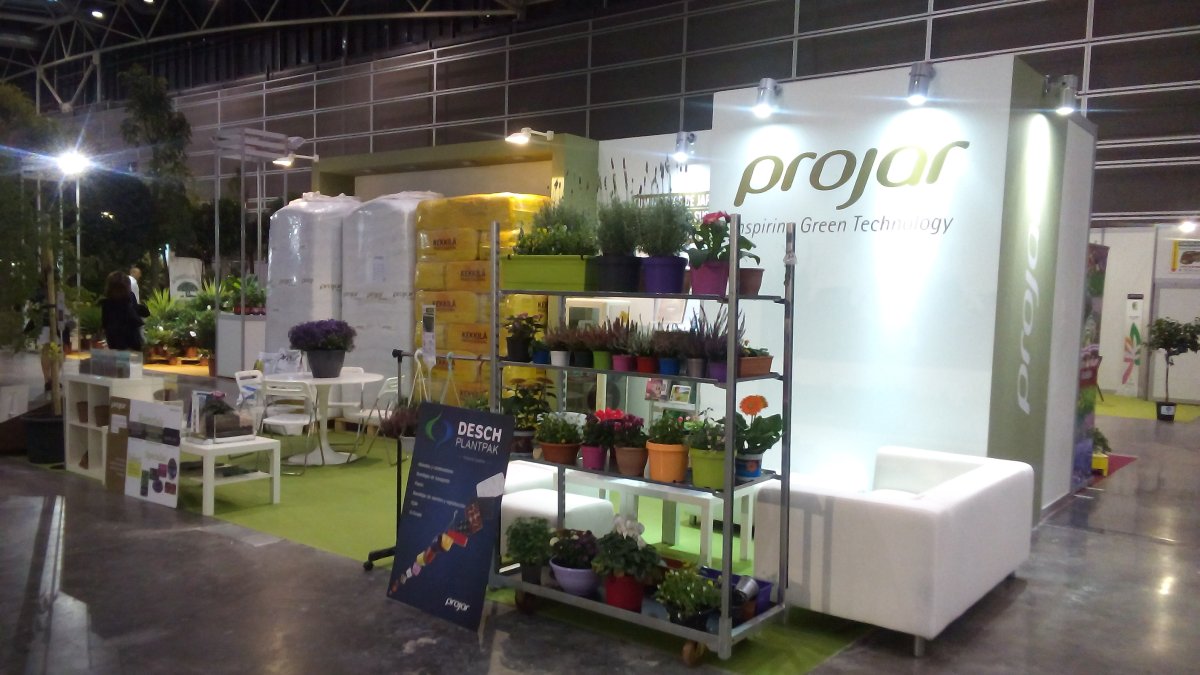 Imagen del stand de Grupo Projar en una edición pasada de Iberflora.
