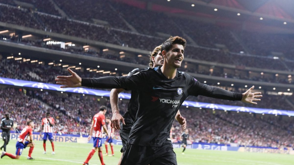 Morata fue protagonista en el Metropolitano.