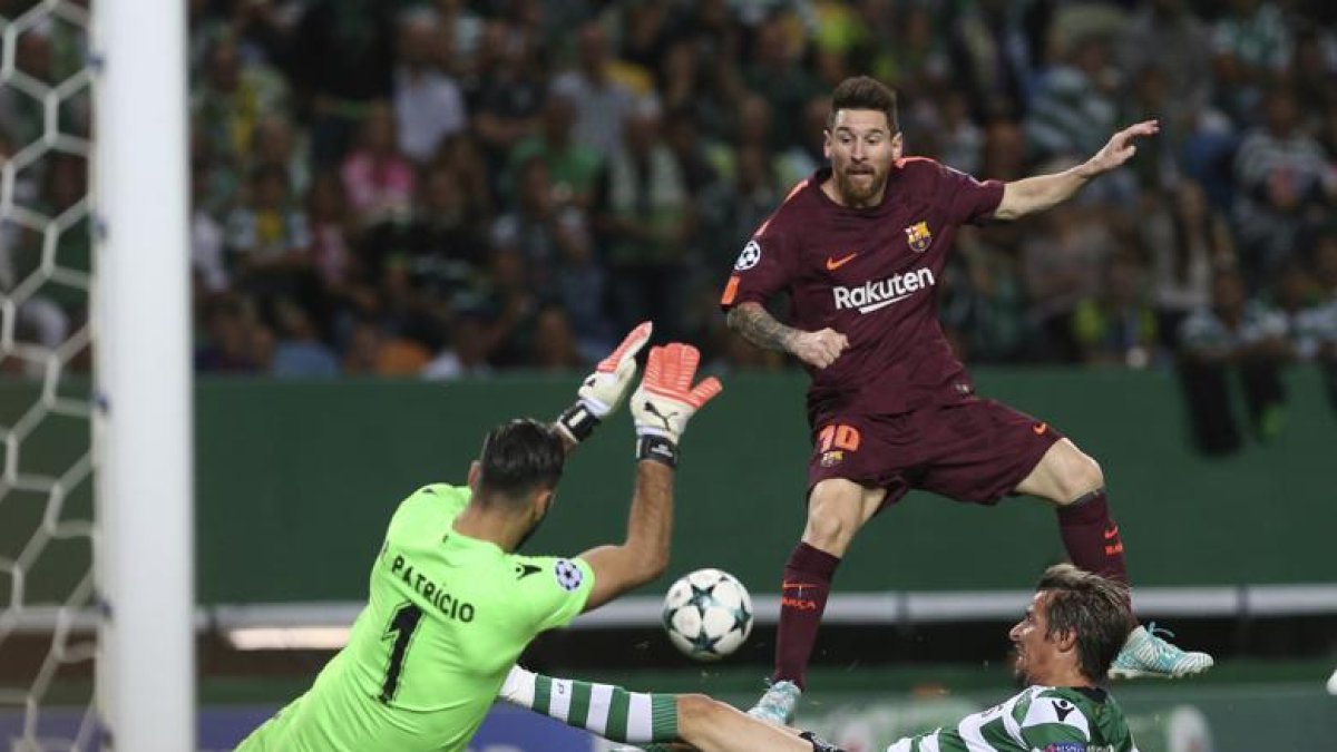 Messi no marcó pero estuvo participativo.