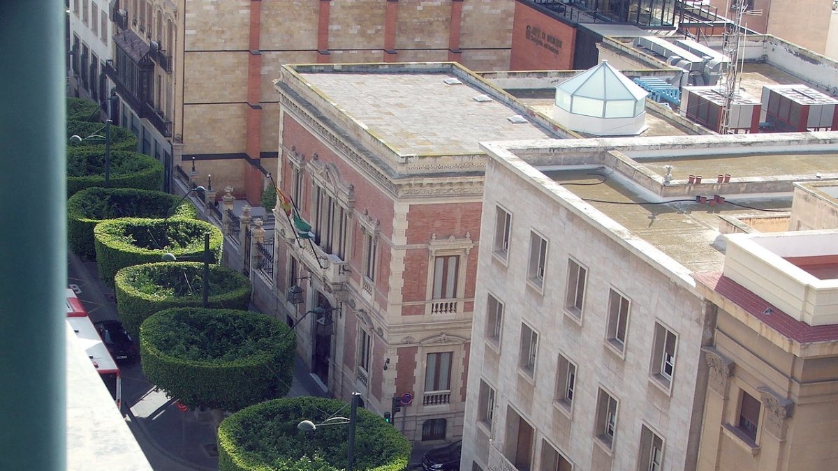 Imagen  aérea del antiguo Edificio del CSIC, desocupado desde hace siete años.