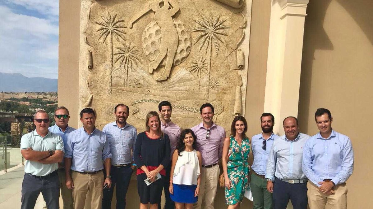 Los directores juntos en Almerimar.