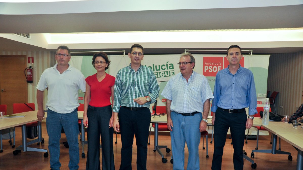 Núcleo duro de la ejecutiva del PSOE en 2011.