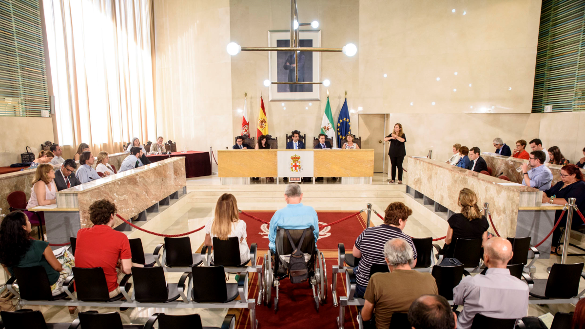 Sesión plenaria en el Ayuntamiento de Almería