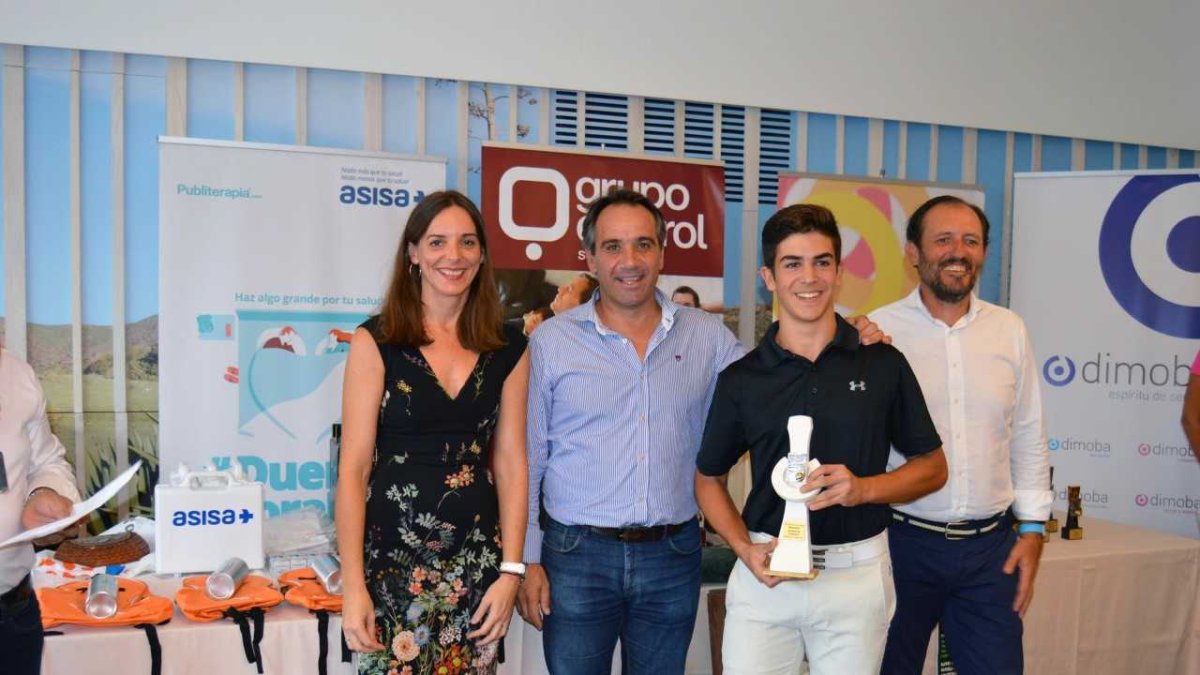 Juanjo Segura en la entrega de premios.