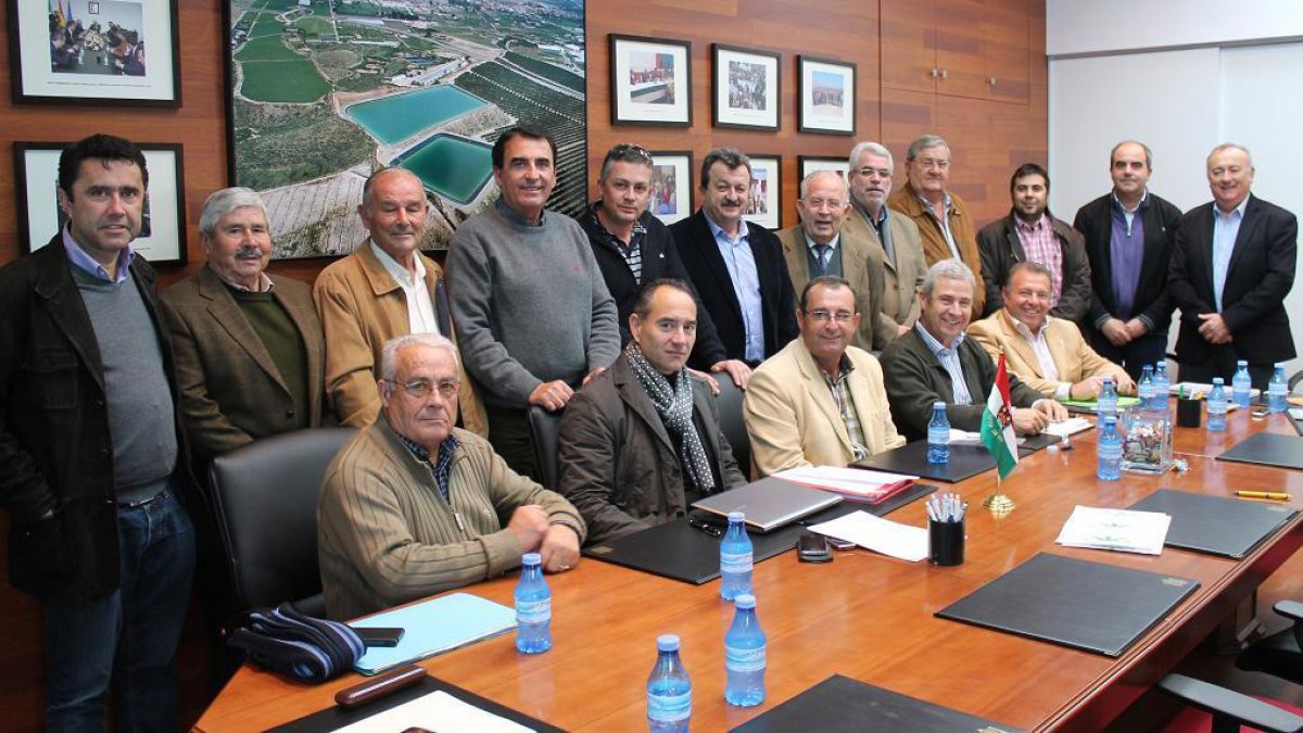 Miembros de la Sociedad Port Rail Almanzora, integrada por una veintena de empresas, proyecta un Puerto Seco.