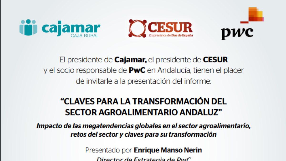 Cartel de las jornadas de Cajamar.
