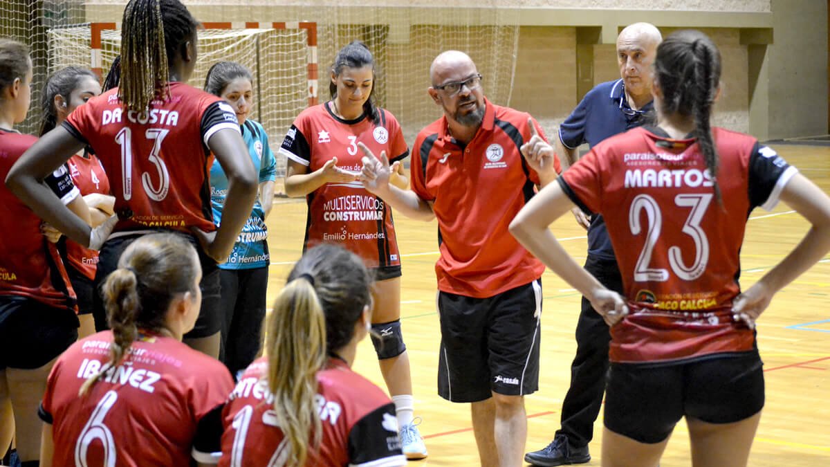 Banquillo del BM Roquetas.