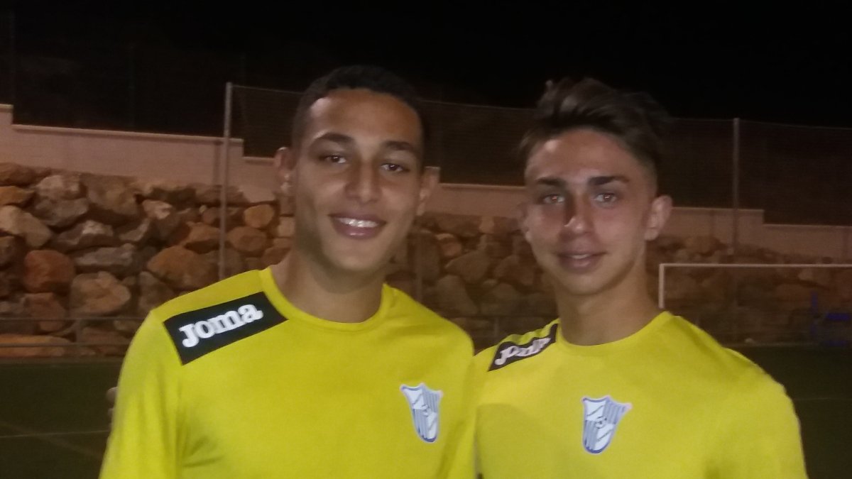 Los dos jugadores del Aguadulce que han firmado en el Málaga.