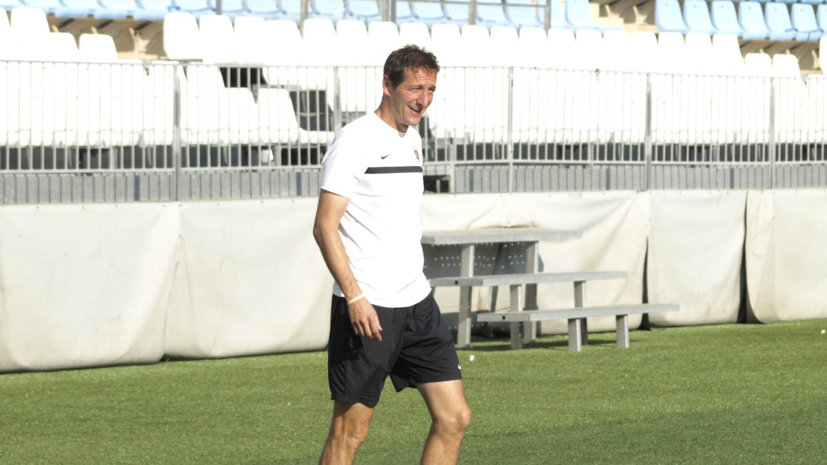 Ramis en el entrenamiento de esta mañana.