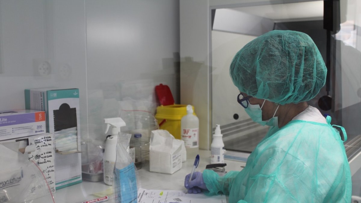 Personal del Centro de Transfusiones de Almería.