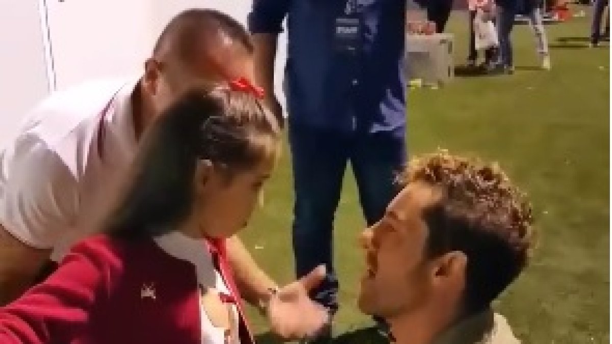 La menor conoce a su ídolo.