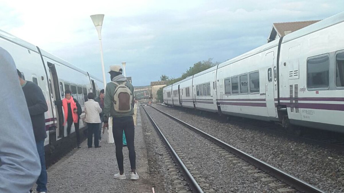 El Talgo, averiado esta tarde.