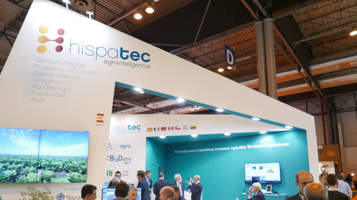 El stand de Hispatec presentaba este innovador diseño.