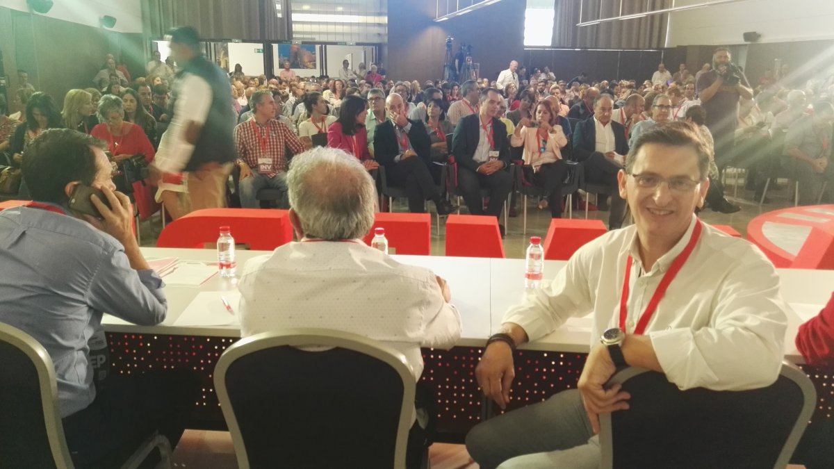 Teruel, en la apertura del congreso del PSOE.