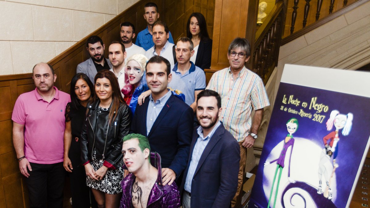 Presentación ayer en la Casa del Cine de Almería de las citas de la Noche en Negro.