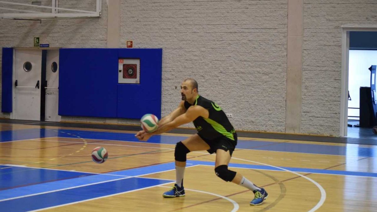 Manu Parres en acción.