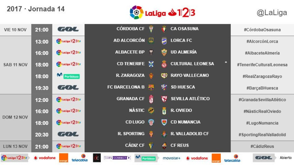 La Liga ha dado a conocer los horarios.