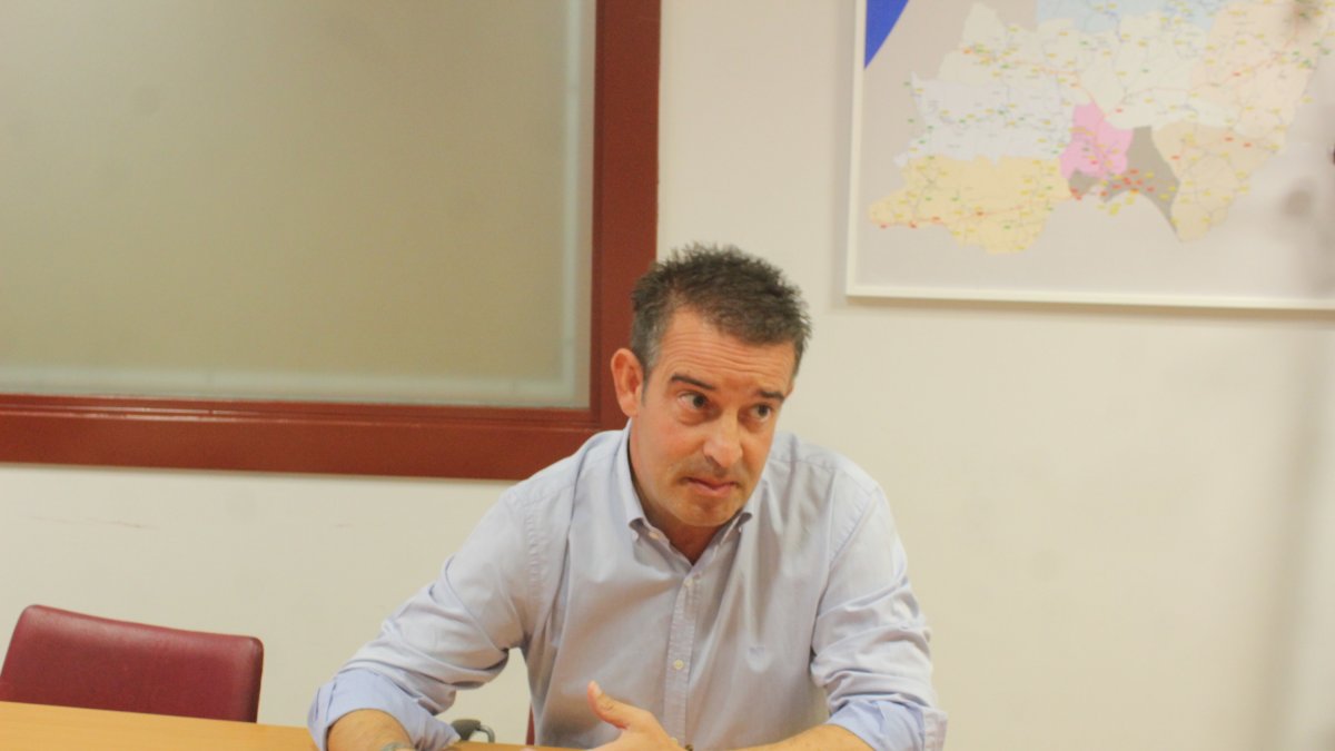 Pedro Martínez durante un momento de la entrevista con La Voz.
