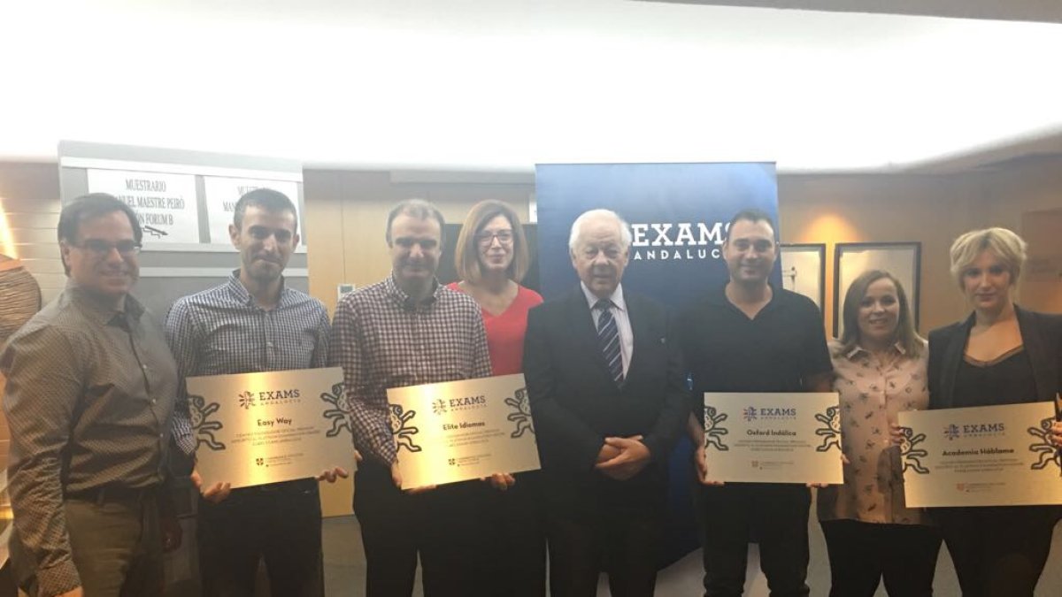 Directores de las cuatro academias acreditadas como Centro Preparador Premium