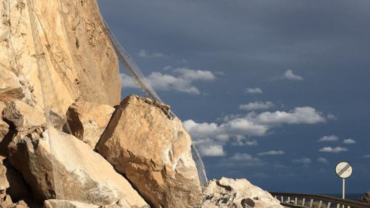 Imagen de los desprendimientos de 2016.