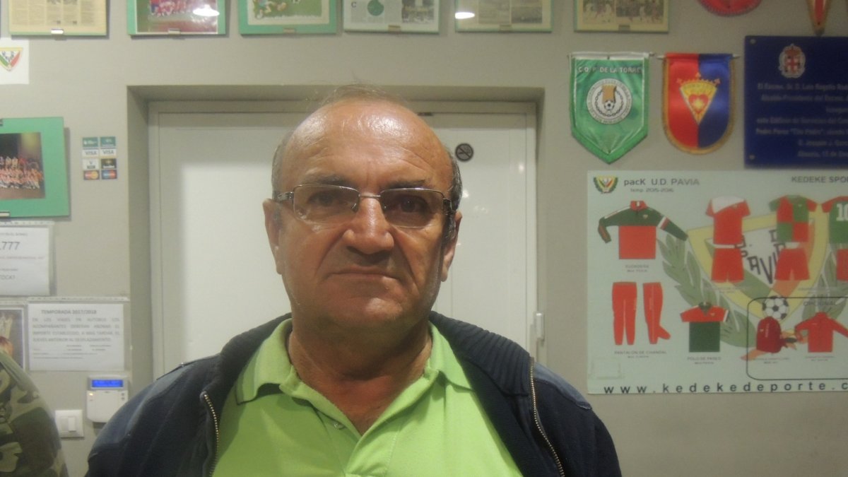 Rafael Martínez en el Campo del Tito Pedro.