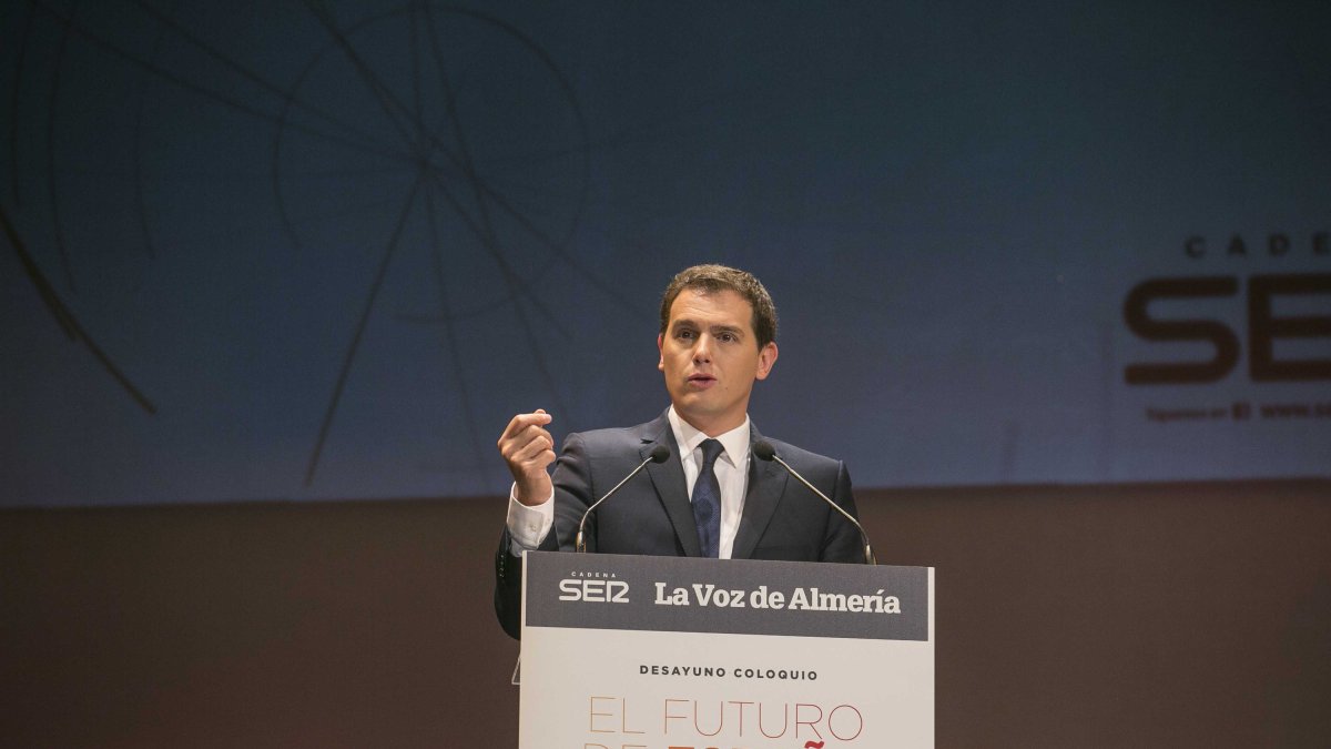 Albert Rivera en el desayuno de LA VOZ.