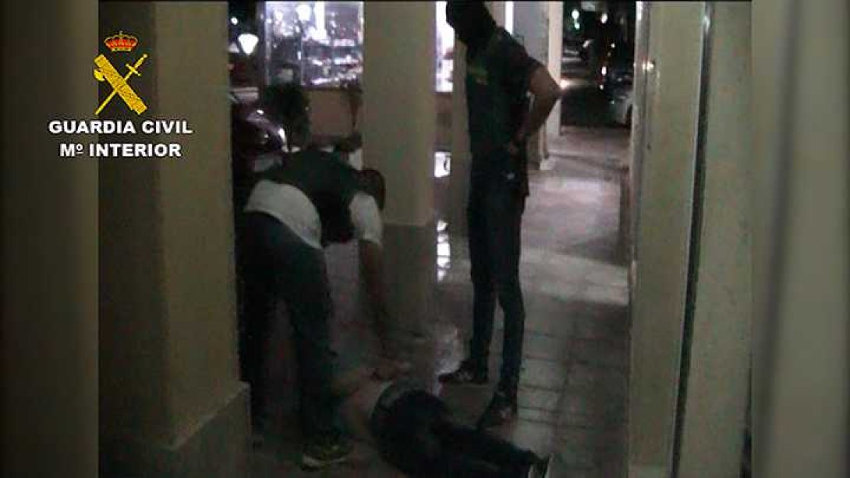 Momento de la detención.