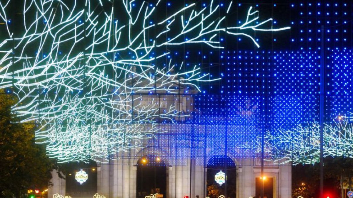 Madrid iluminada en Navidad. Ayuntamiento de Madrid