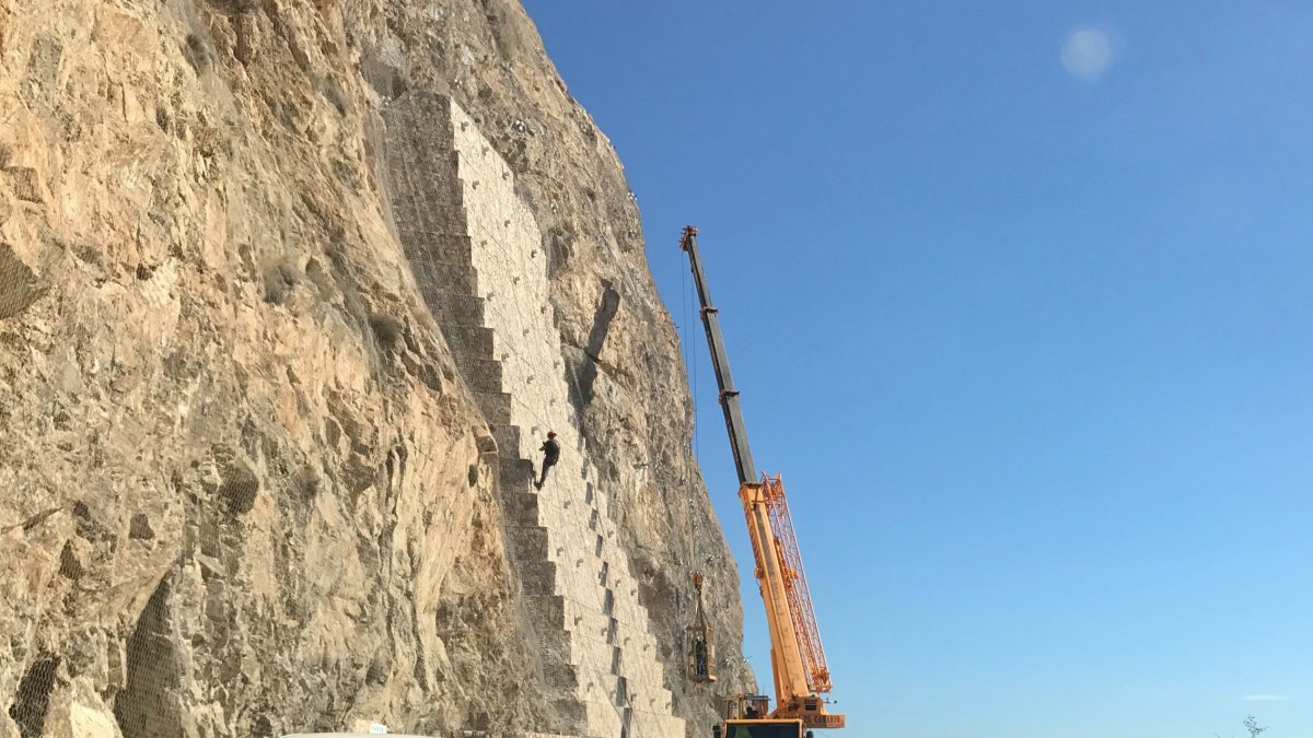 Imagen de esta semana de la carretera de El Cañarete.
