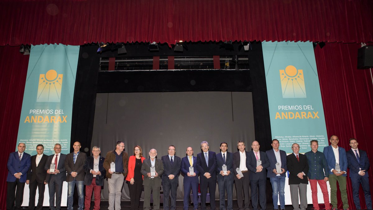 Foto de familia de los VI Premios del Andarax