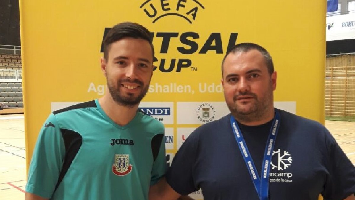 Paquito y Luis Cruz en la Champions.