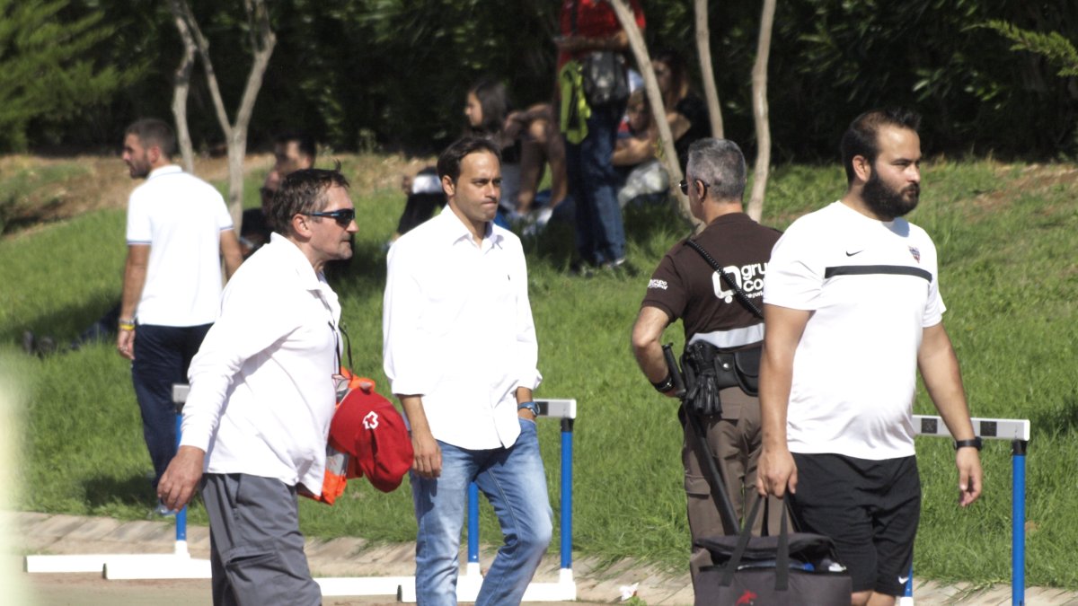 Fran Fernández en el campo Anexo.