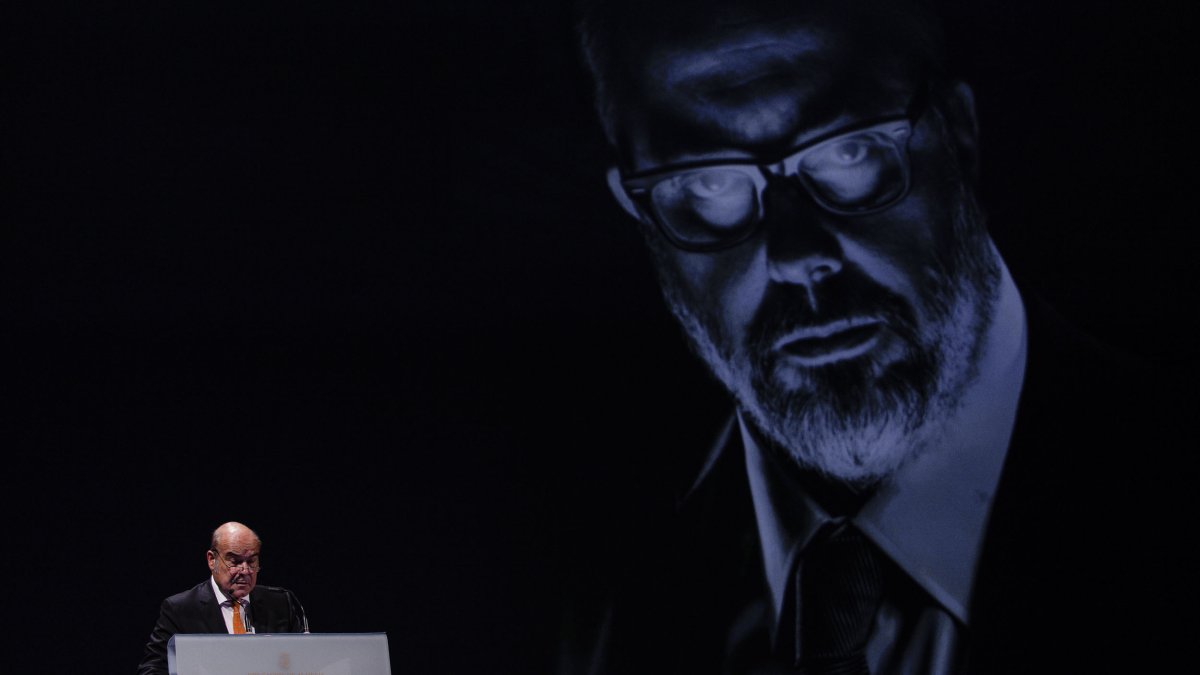 El actor y expresidente de la Academia del Cine, Antonio Resines, actuó como maestro de ceremonias de la gala.