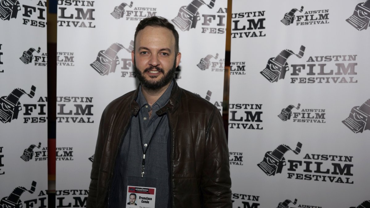 Francisco Conde, durante el estreno de La madriguera en el Festival de Austin.