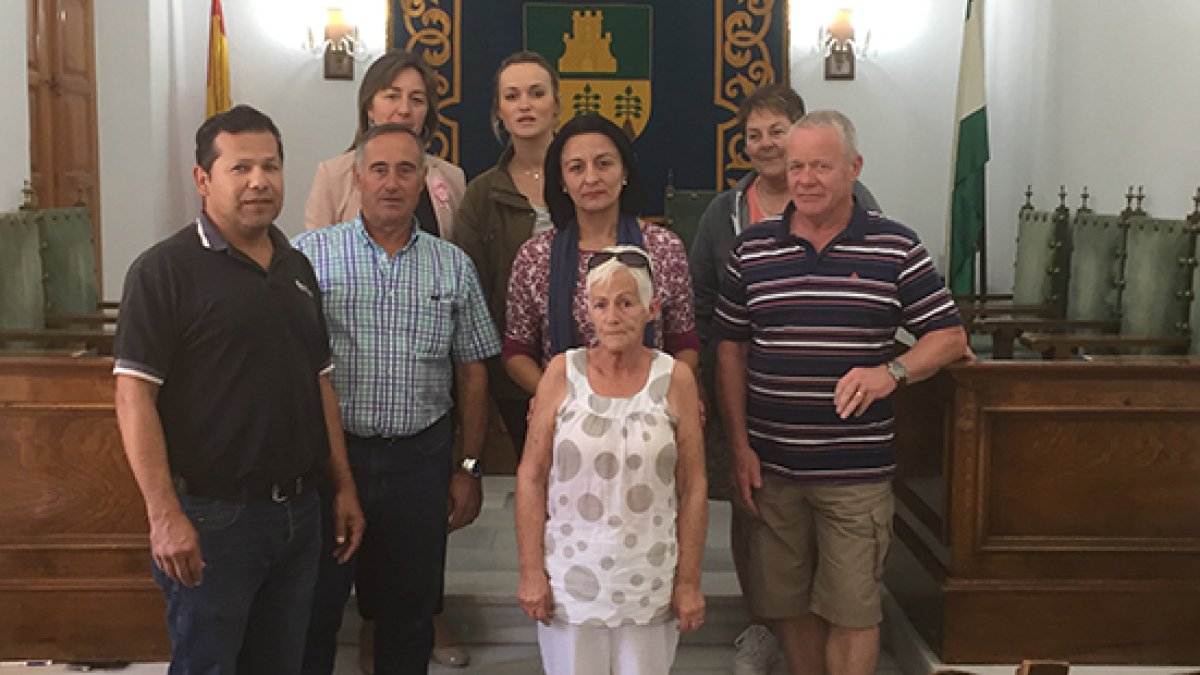 Reunión de la alcaldesa con algunos de los afectados.