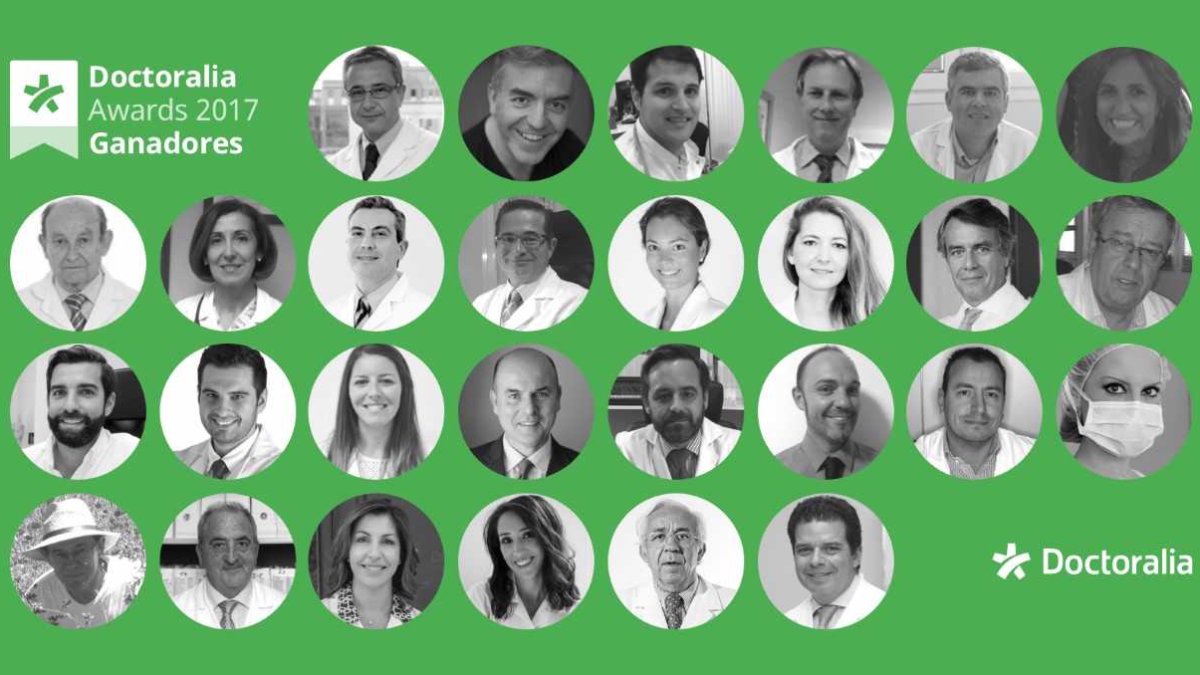 Médicos premiados en la cuarta edición de los Doctoralia Awards.
