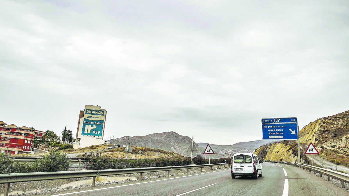 Imagen de la salida 429 de la A7.