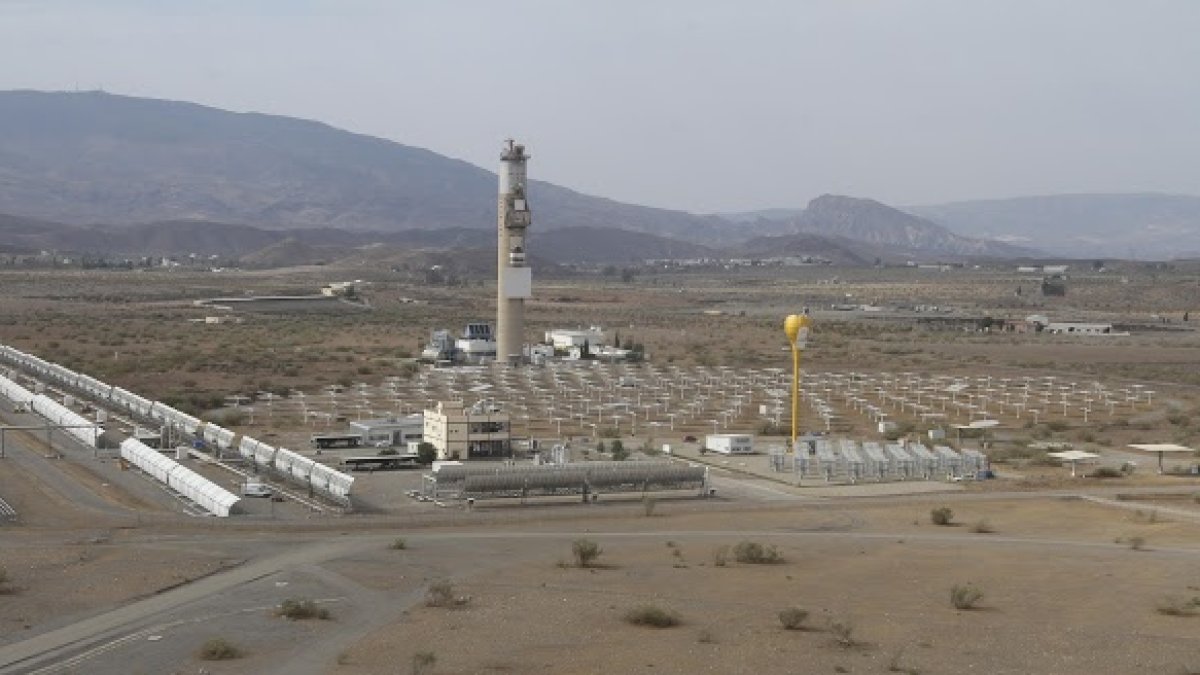Vista general de la Plataforma Solar de Tabernas.