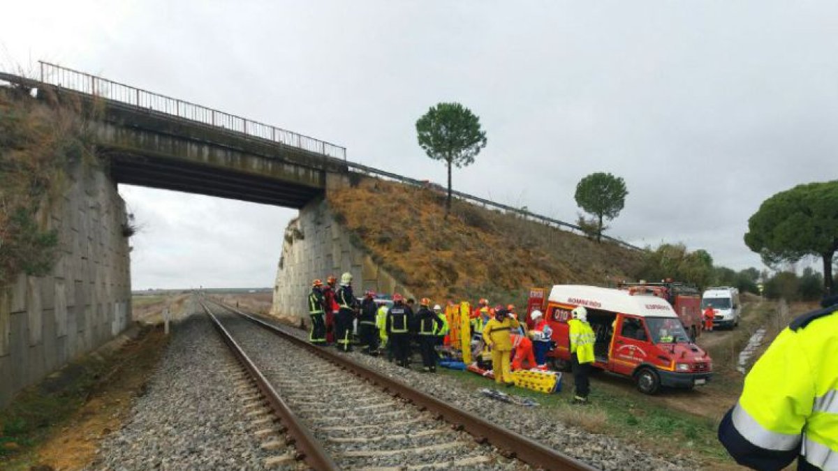 El accidente ferroviario ha dejado más de veinte heridos. @112Andalucia