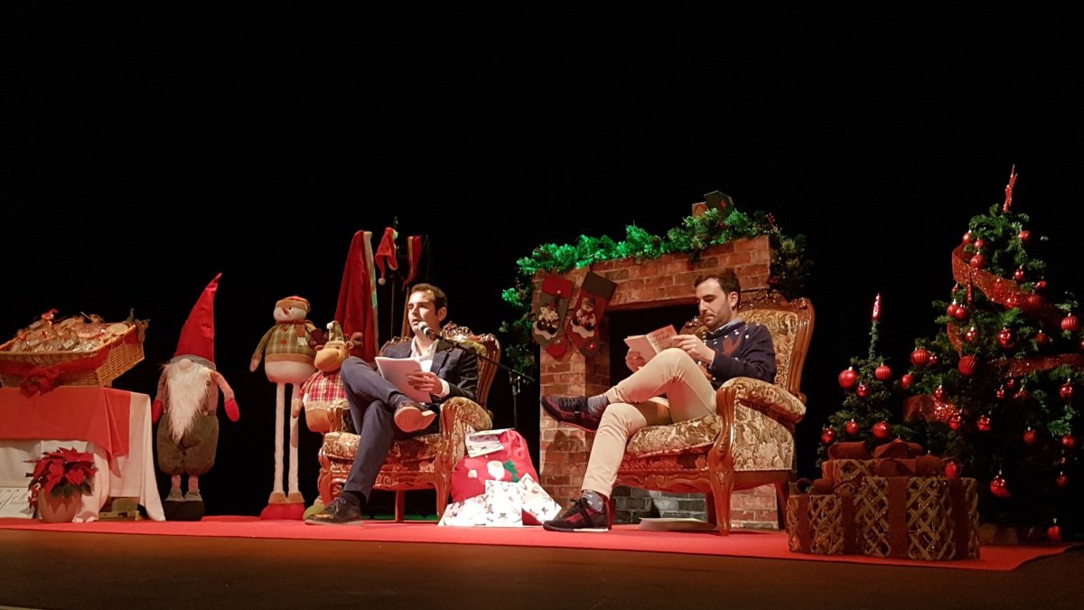 Presentación de la Navidad esta mañana en el Teatro Apolo de Almería.