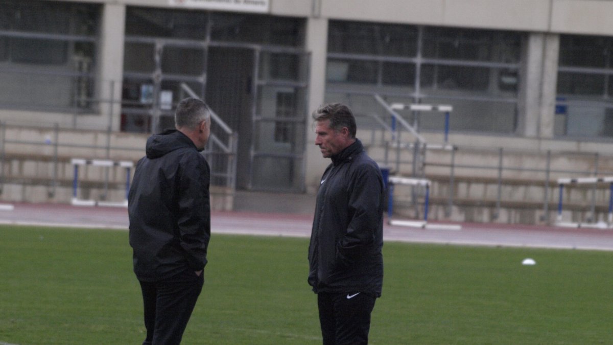 Ángel Férez con Lucas Alcaraz.