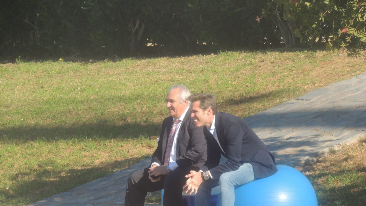 Alfonso García y Corona en el campo Anexo.