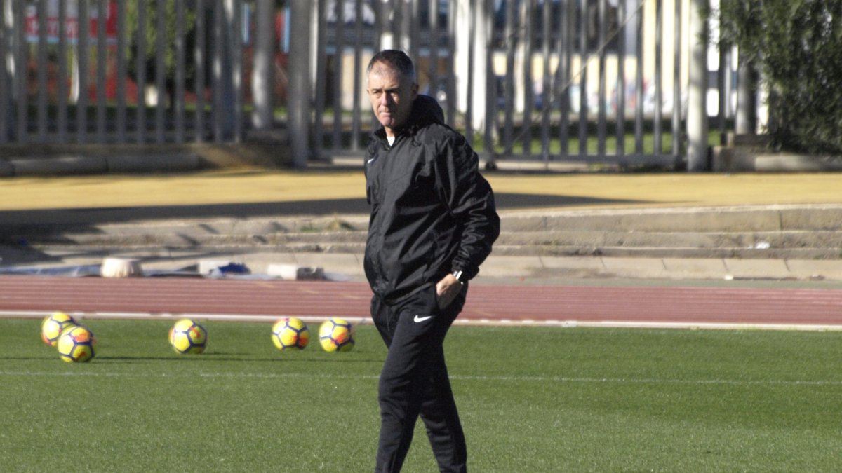 Lucas Alcaraz en el campo Anexo.
