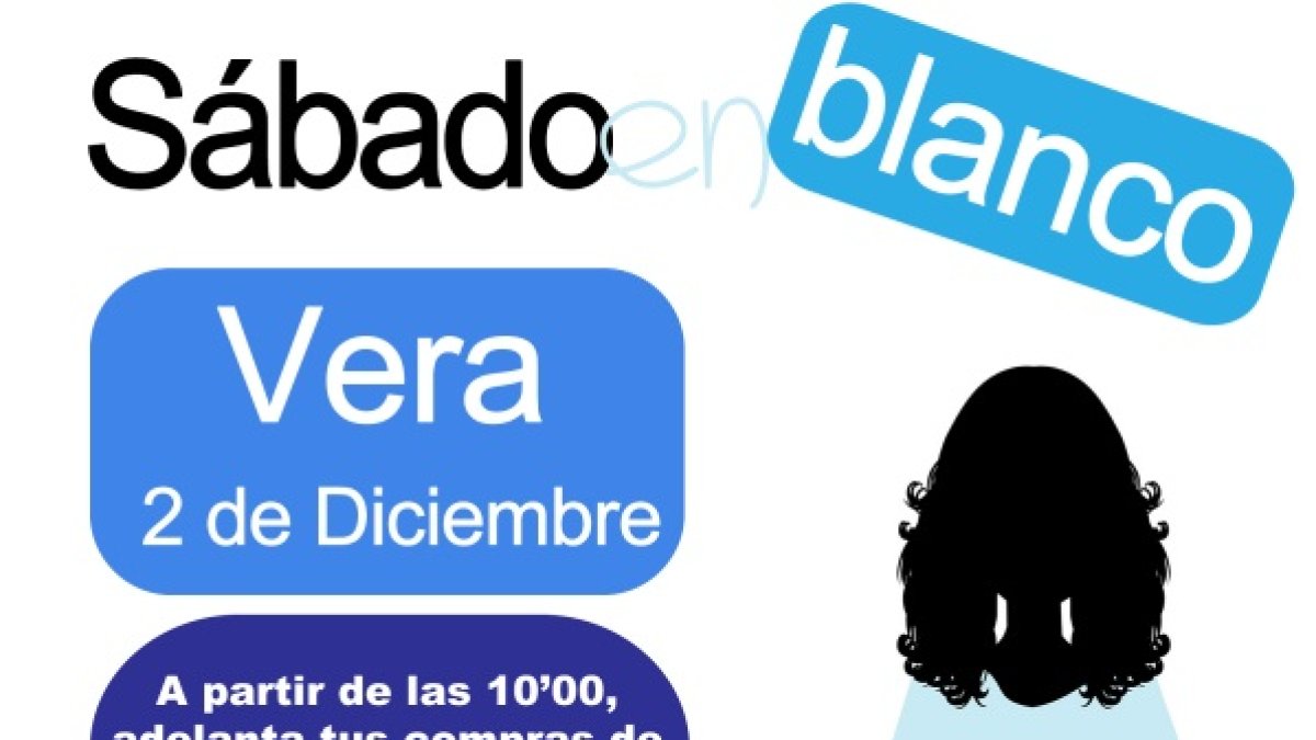 Detalle del cartel del Sábado en Blanco.