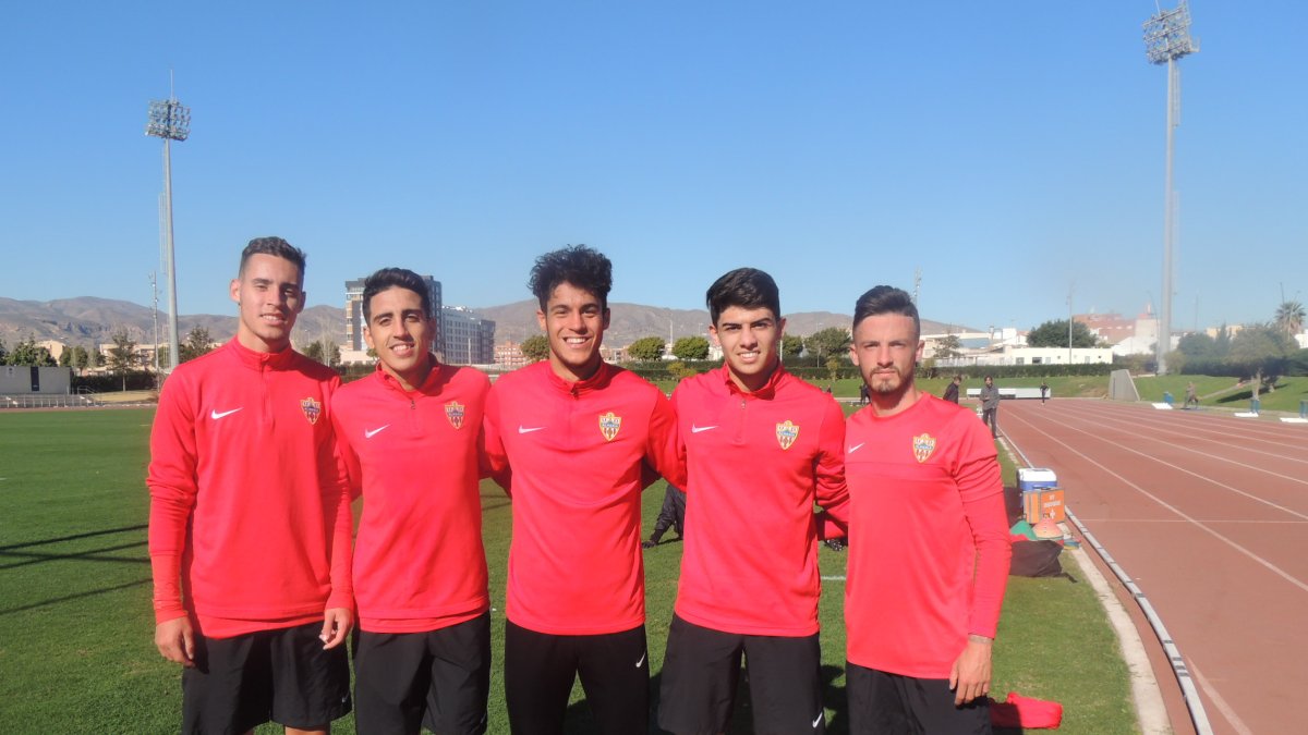Gordillo, Joel, Juanfran, Ruiz y Javi Moreno.